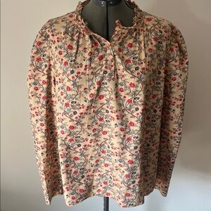 House of Harlow 1960 Floral Beige Blouse